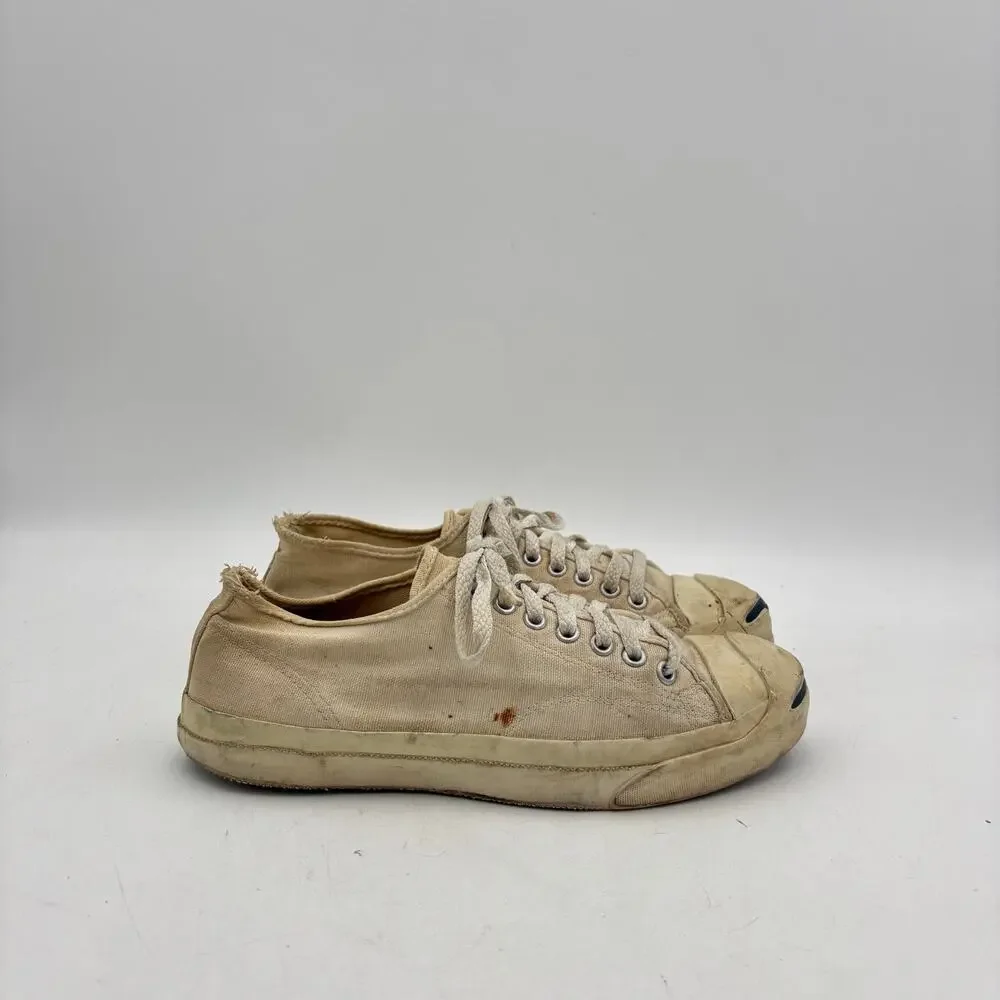 Vintage 90s Jack Purcell Shoes Sneakers Men's 7.5 USA Women's 9.5 Distressed - Picture 3 of 16